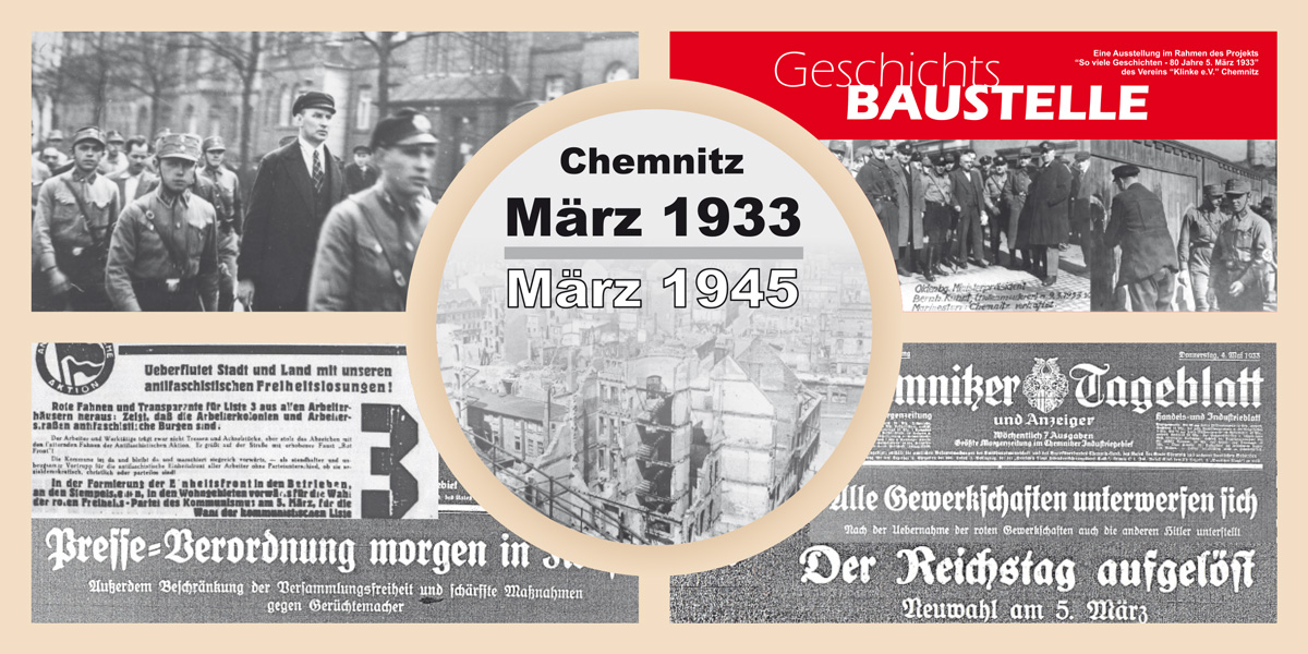 Geschichtsbaustelle Chemnitz 1933 bis 2013