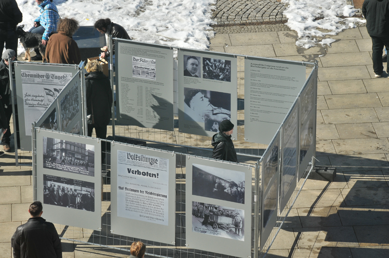Geschichtsbaustelle Chemnitz 1933 bis 1945 - Im Jahre 2013