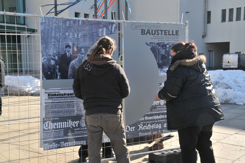 Geschichtsbaustelle Chemnitz 1933 bis 1945 - Im Jahre 2013