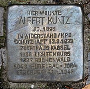 Albert Kunz - Stolperstein Berlin Wedding