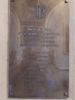 Rathaus Chemnitz - Gedenktafel im Rathaus