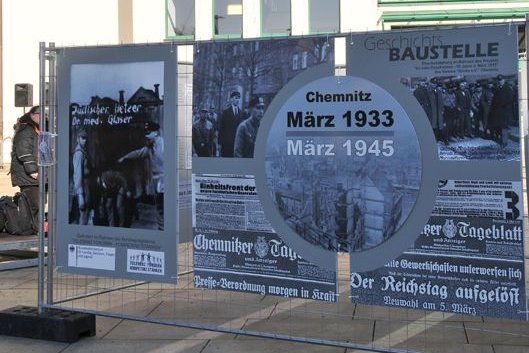 Geschichtsbaustelle Chemnitz 1933 bis 1945 - Im März 2013