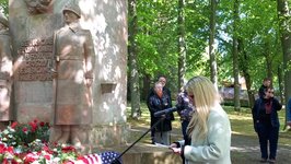 8. Mai 2015 - Ehrung der gefallenen Sowjetsoldaten auf dem Friedhof Richterweg -Rede von Susann Schaper
