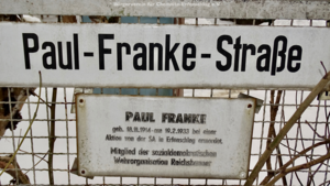 Paul Franke - Straßenschild in Chemnitz