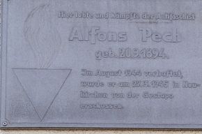 Gedenktafel Alfons Pech